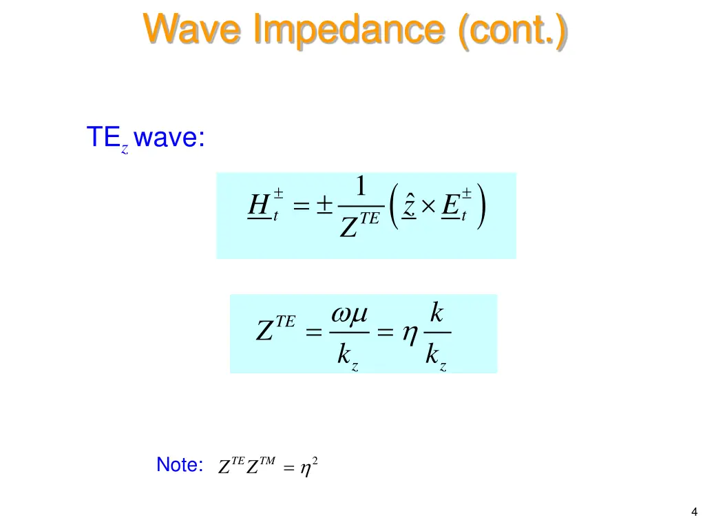 wave impedance cont 1