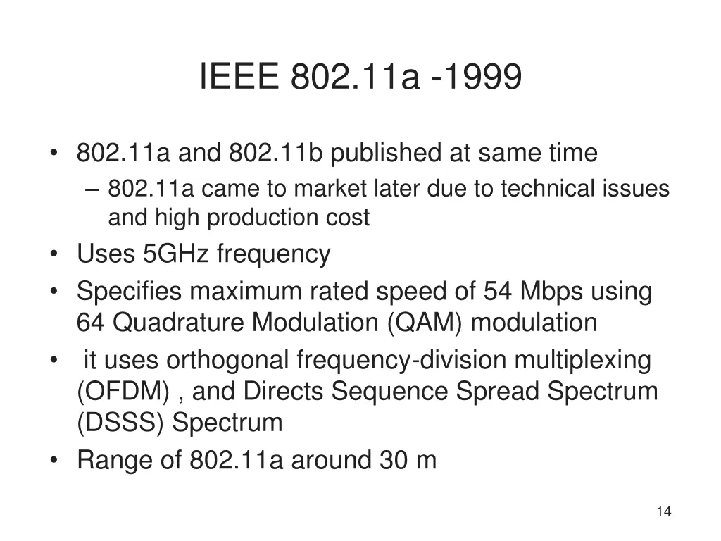 ieee 802 11a 1999