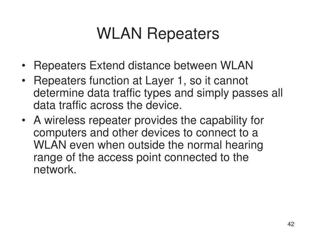 wlan repeaters