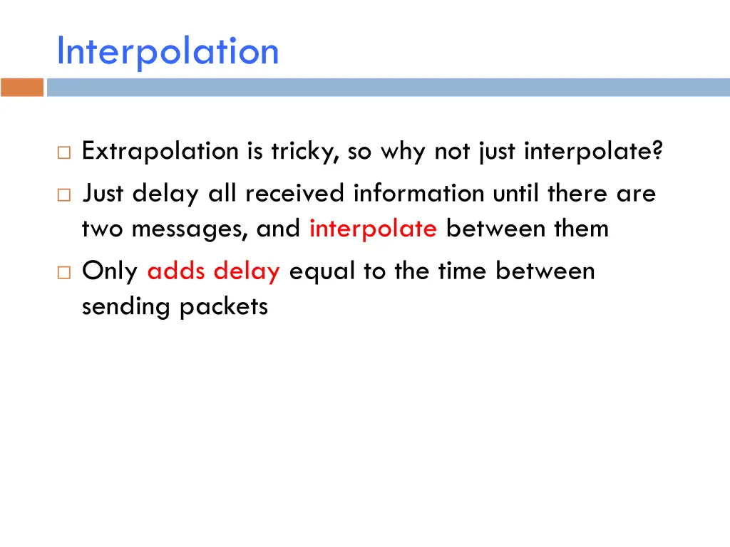 interpolation