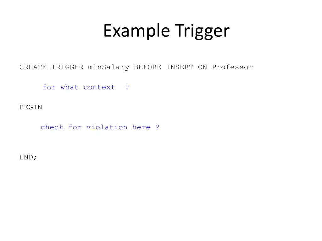 example trigger 1