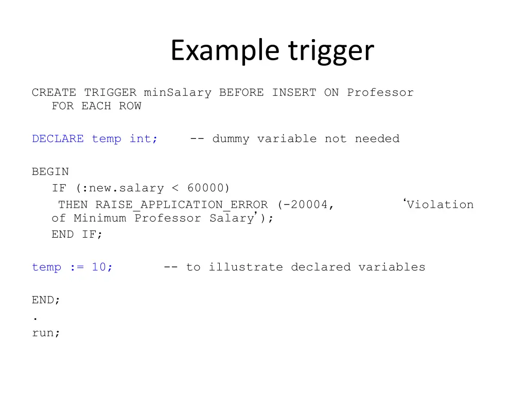 example trigger 4
