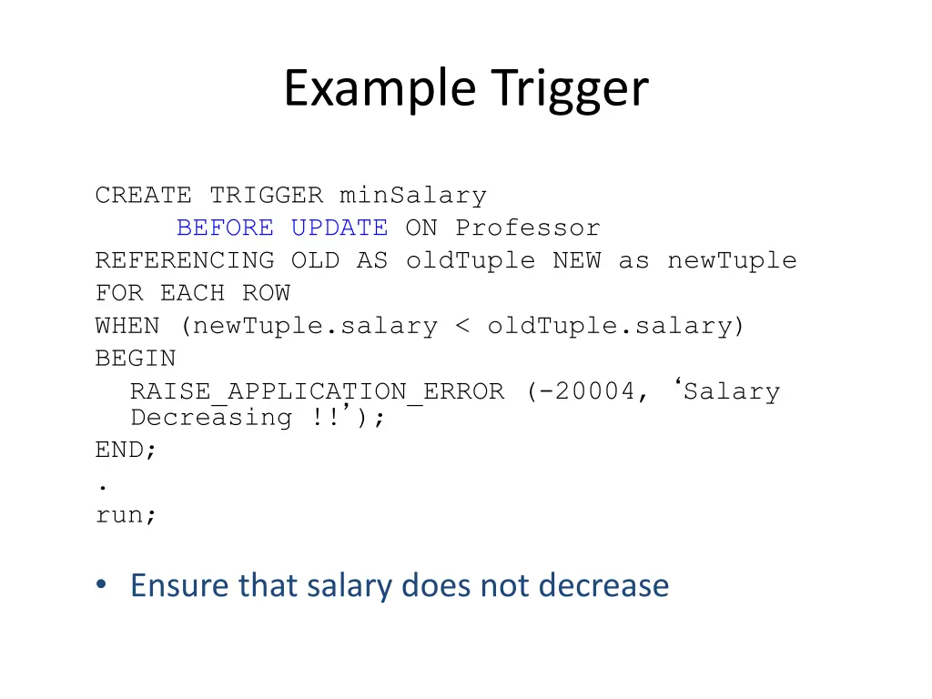 example trigger 5