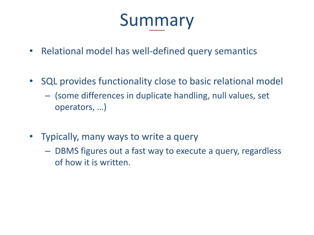 summary