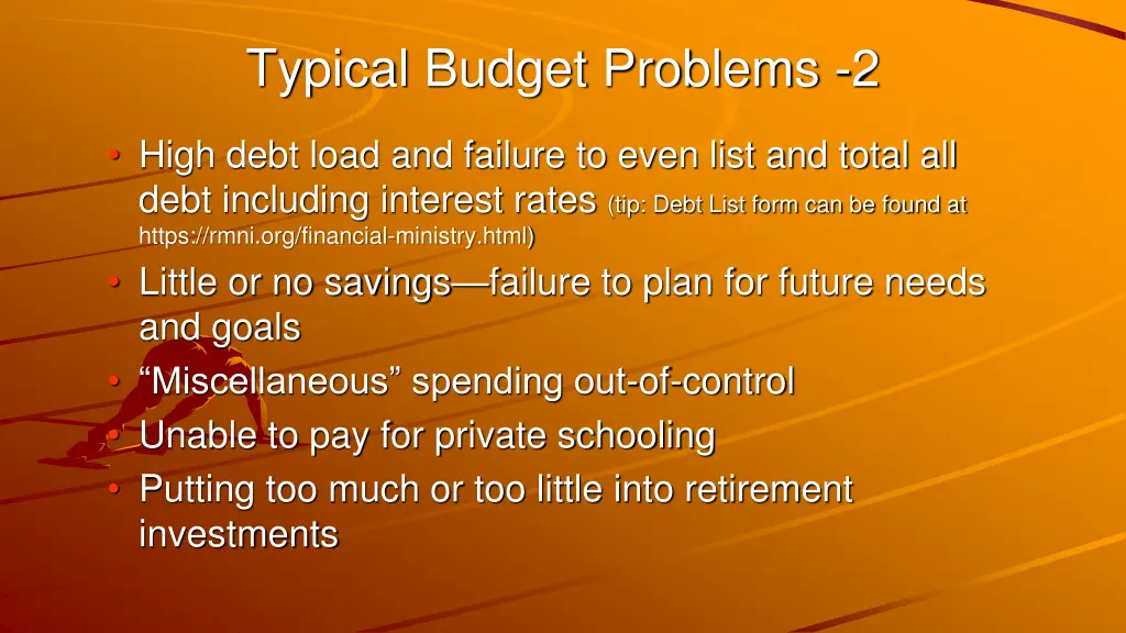 typical budget problems 2