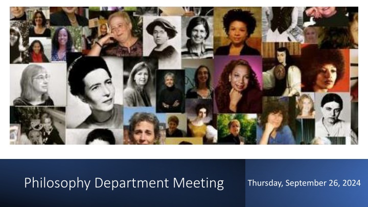 philosophy department meeting