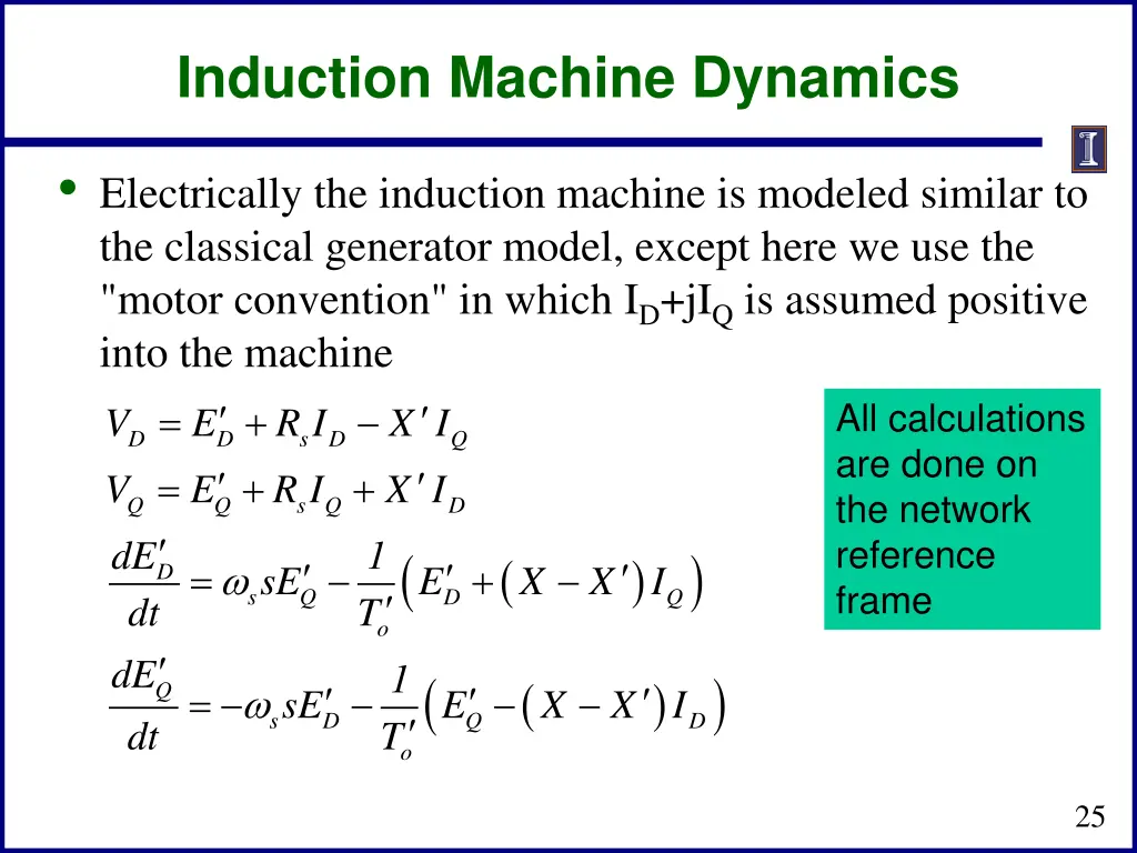 induction machine dynamics 2