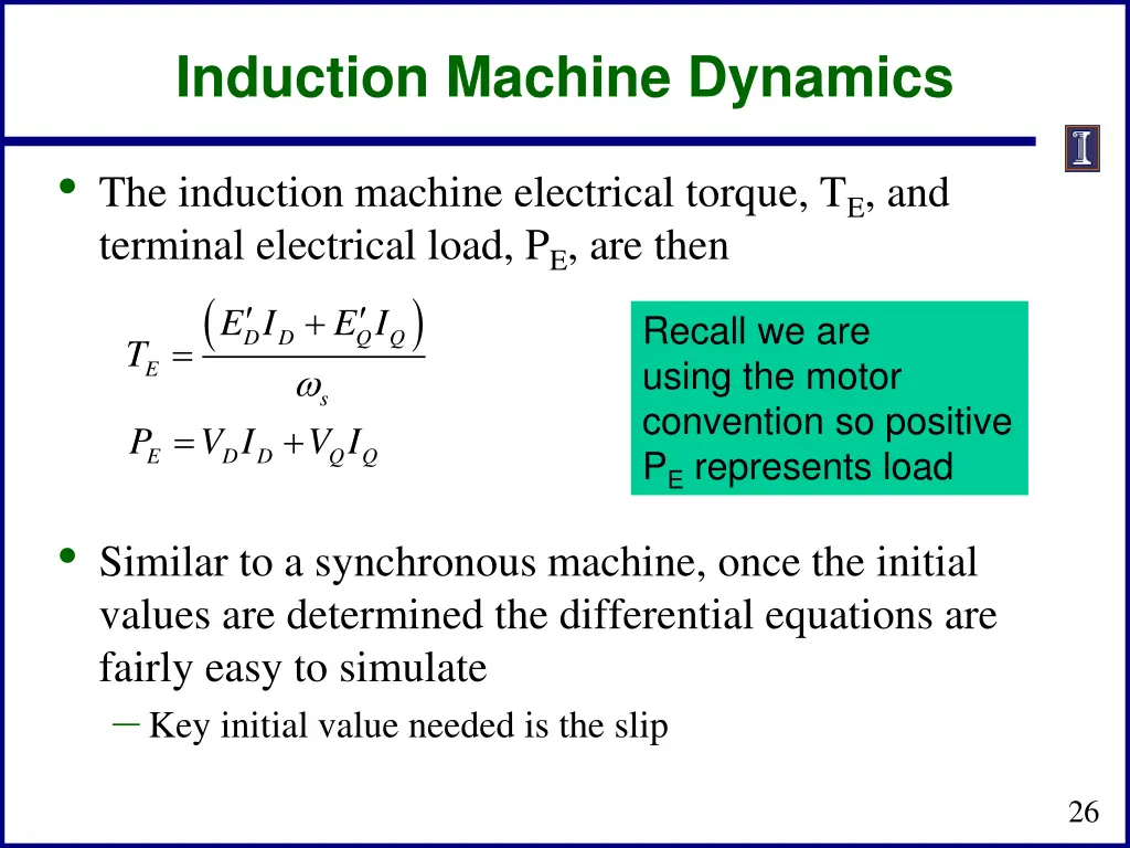 induction machine dynamics 3