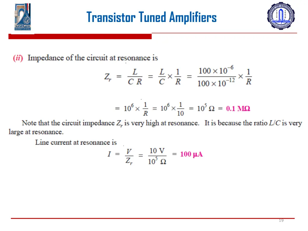 transistor tuned amplifiers 17