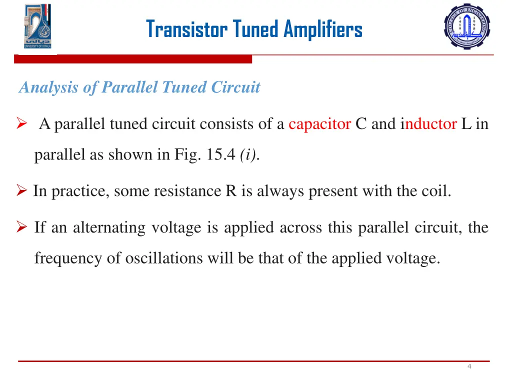 transistor tuned amplifiers 2