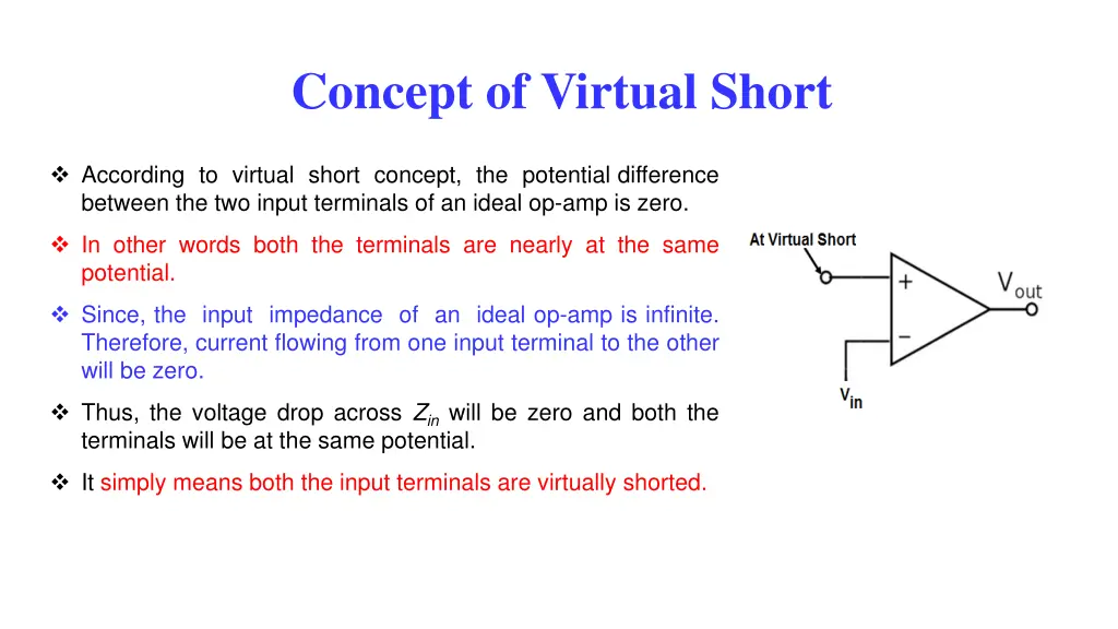 concept of virtual short