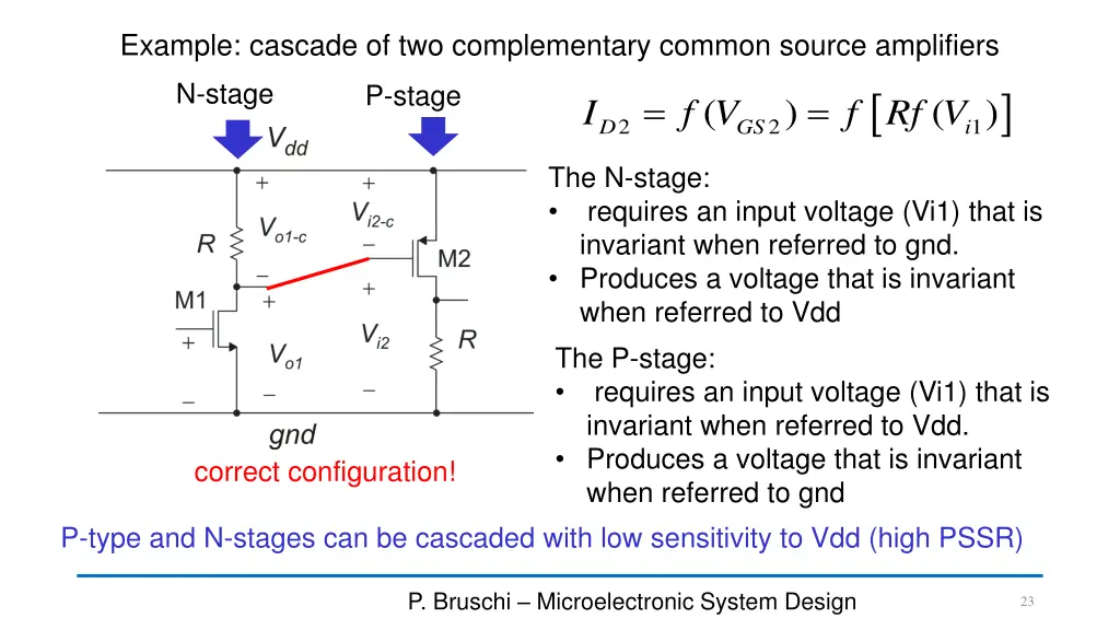 example cascade of two complementary common