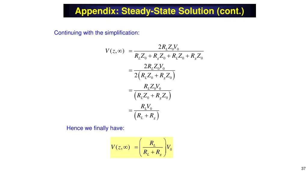 appendix steady state solution cont 1