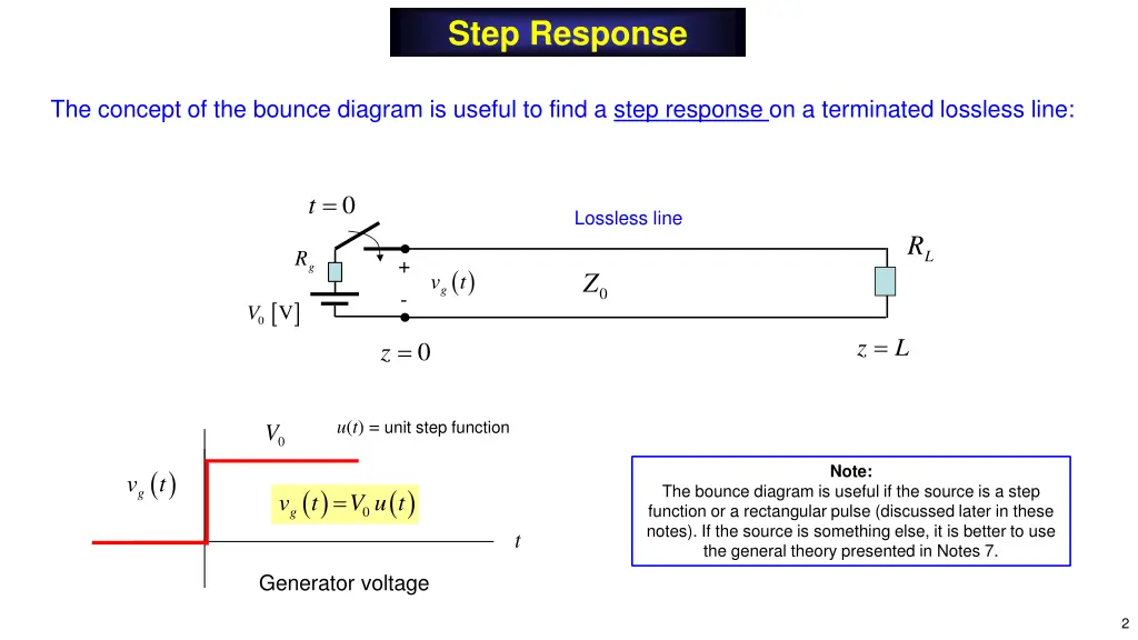 step response