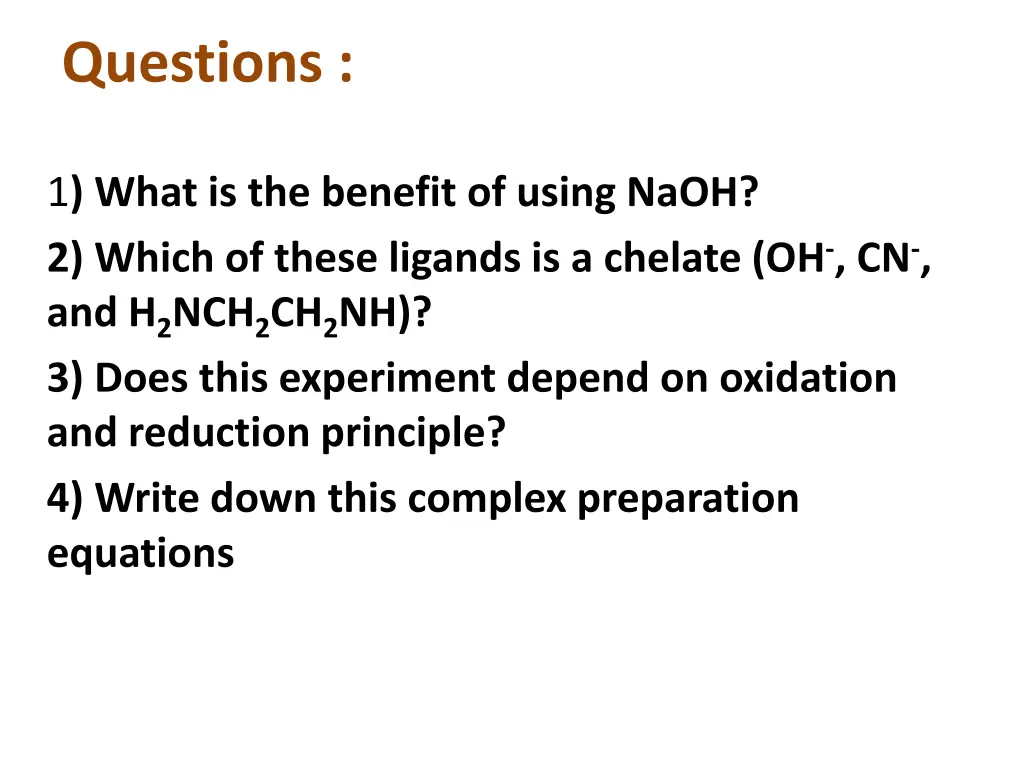 questions