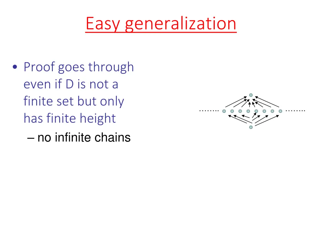 easy generalization