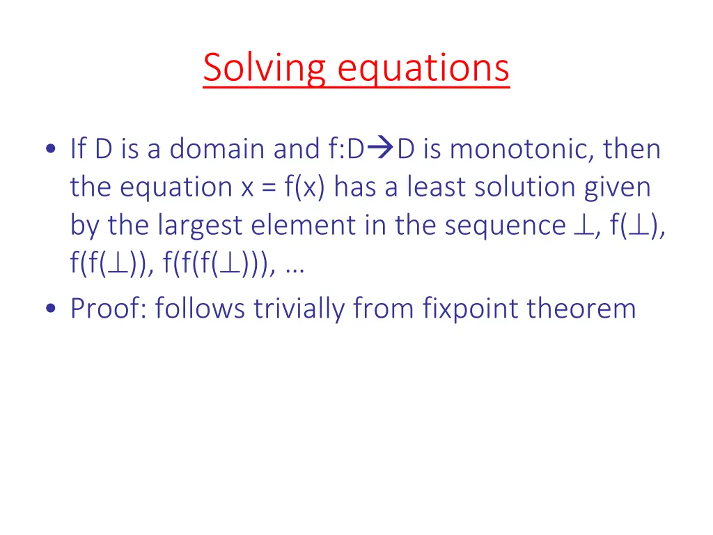 solving equations
