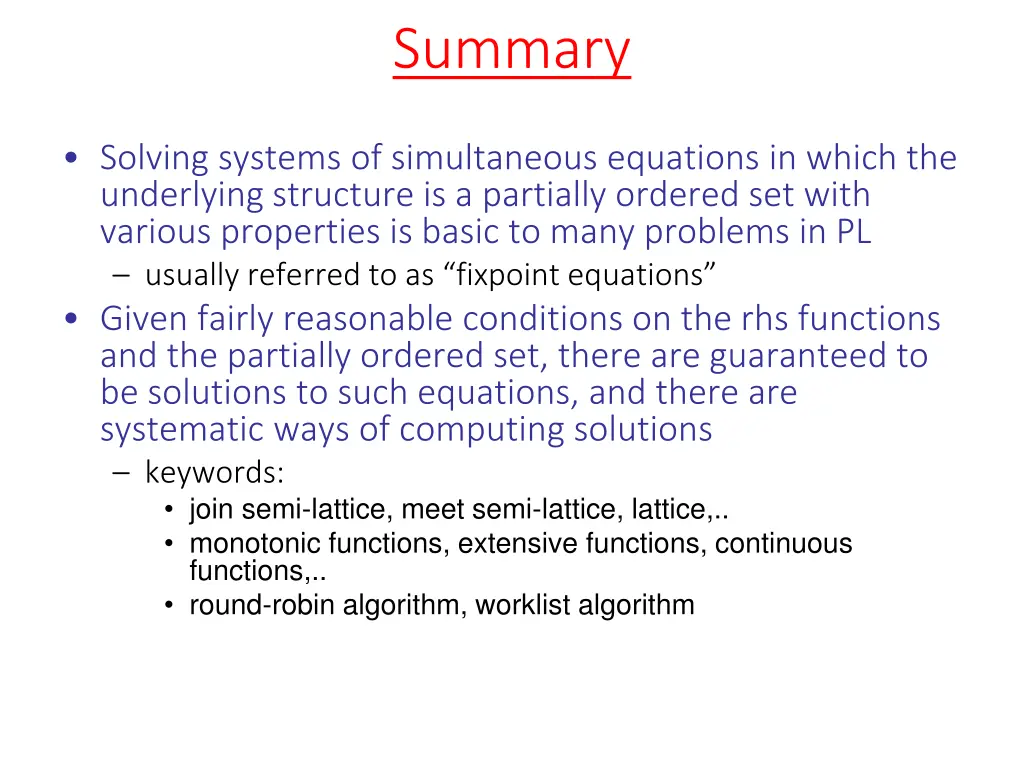 summary