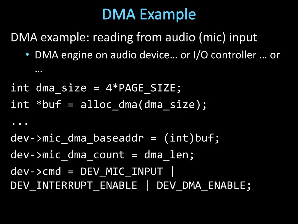 dma example