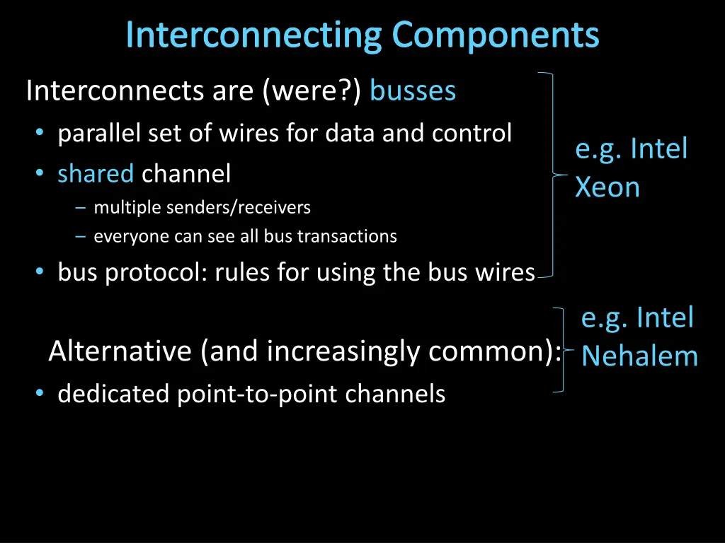 interconnecting components