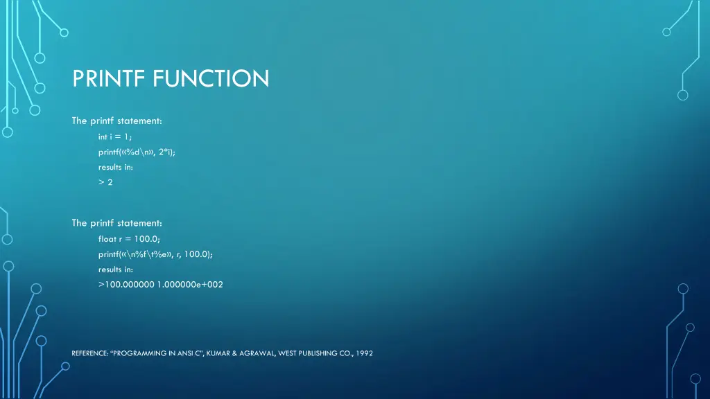 printf function