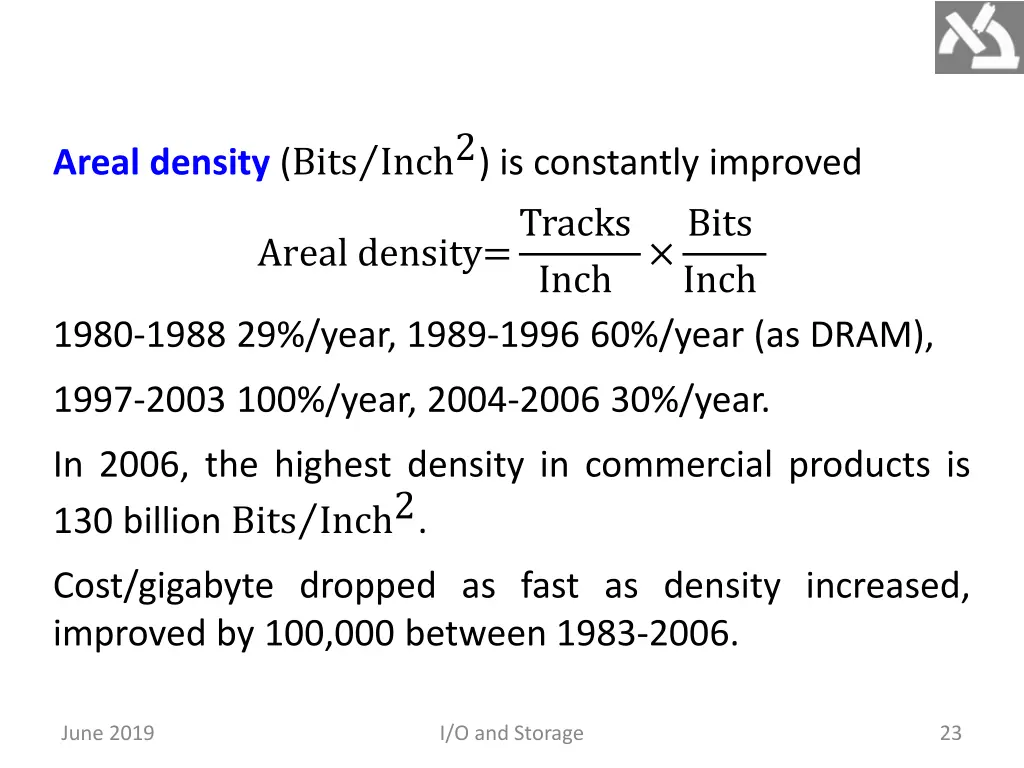 bits inch2 is constantly improved