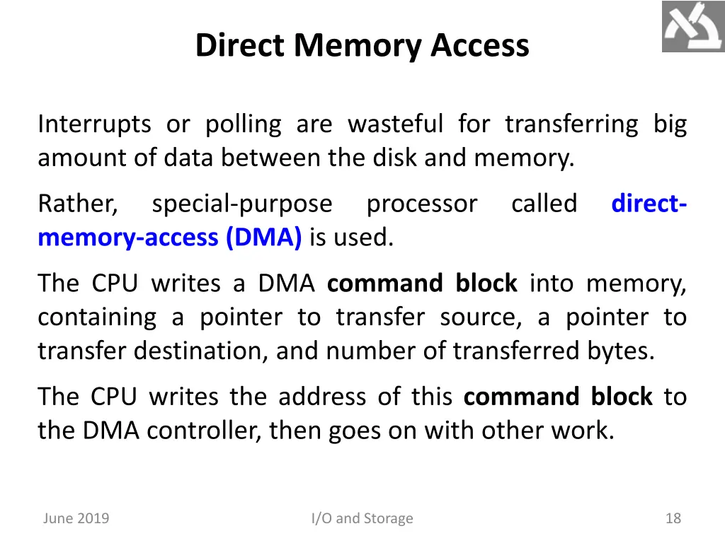direct memory access