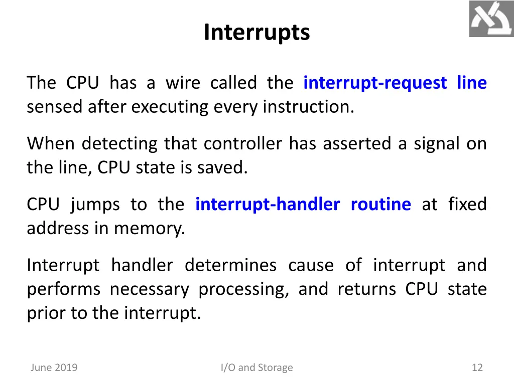 interrupts