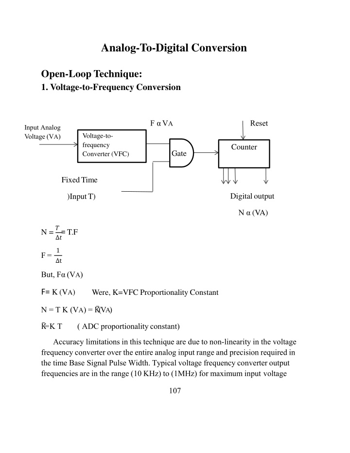 analog to digital conversion