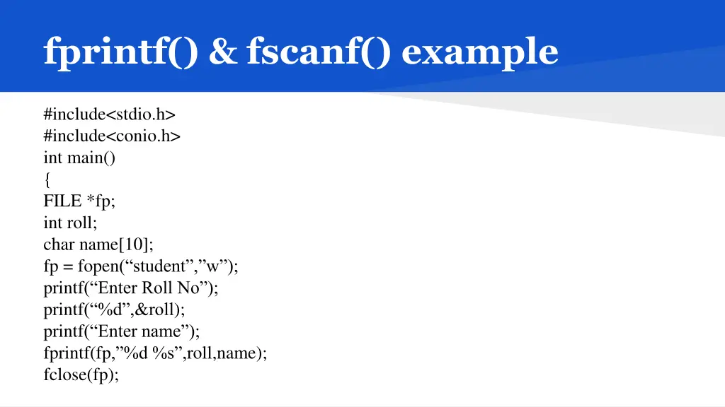 fprintf fscanf example