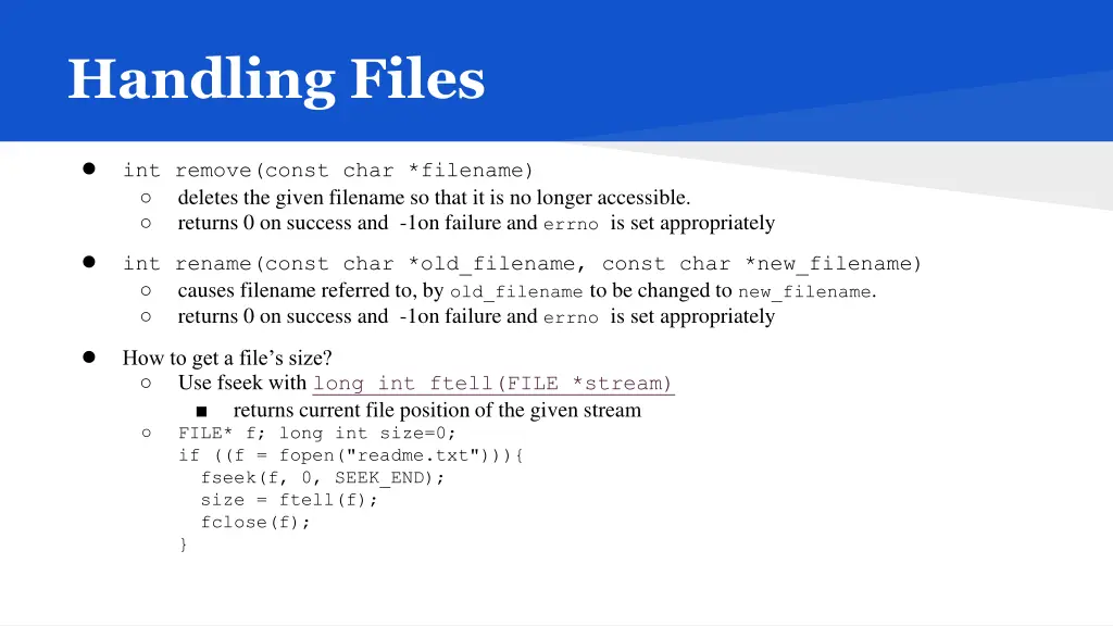 handling files