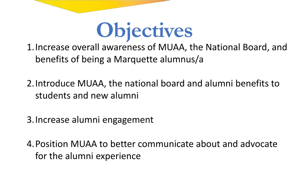 objectives