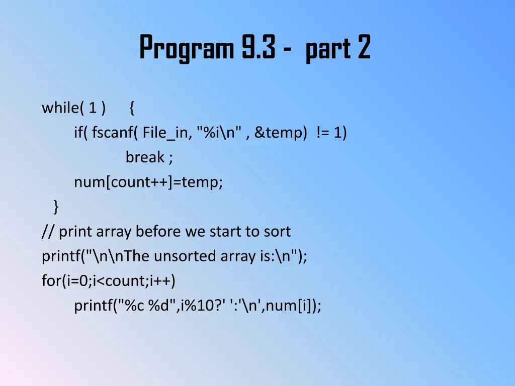 program 9 3 part 2