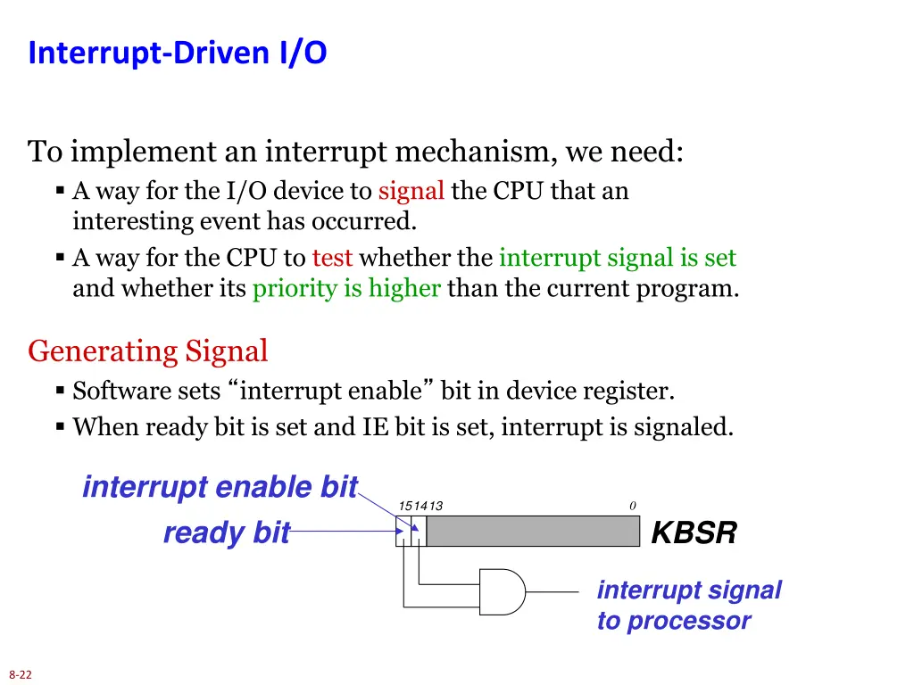interrupt driven i o 1