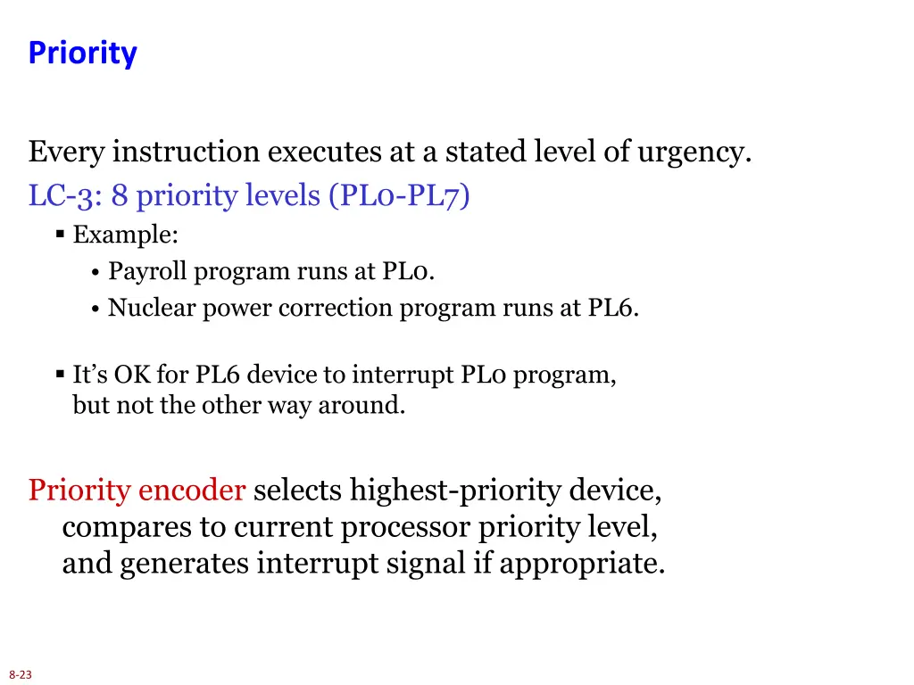 priority