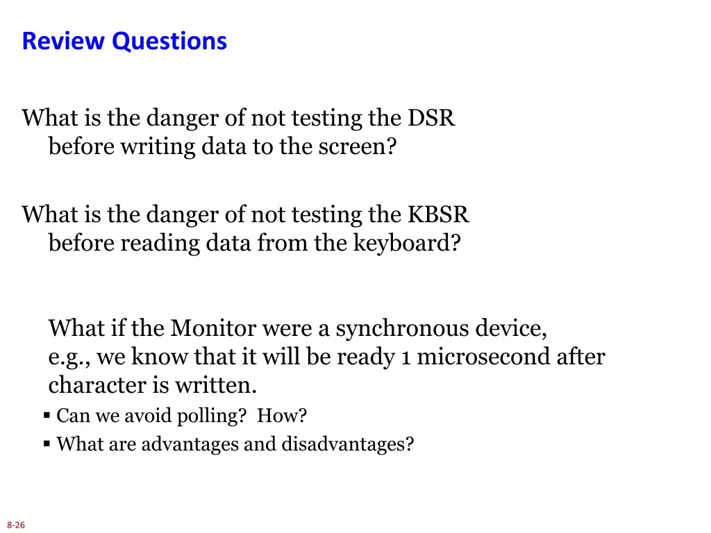 review questions