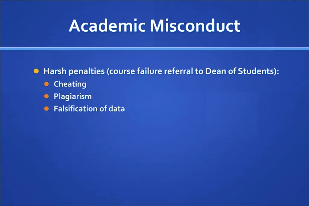 academic misconduct