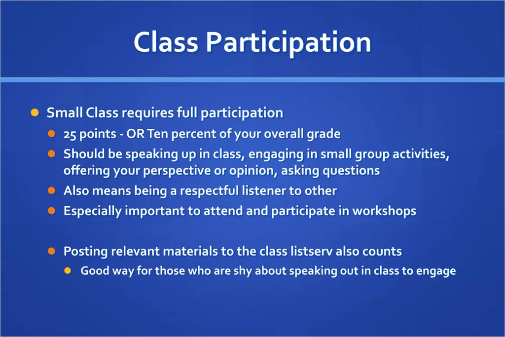 class participation