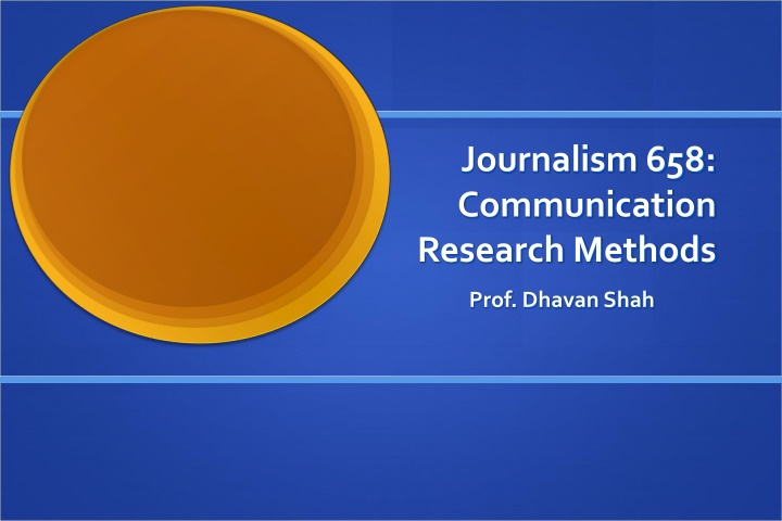 journalism 658 communication research methods