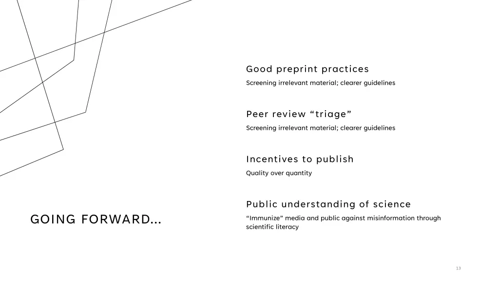 good preprint practices screening irrelevant