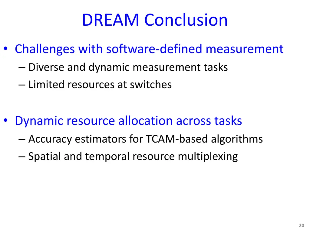 dream conclusion