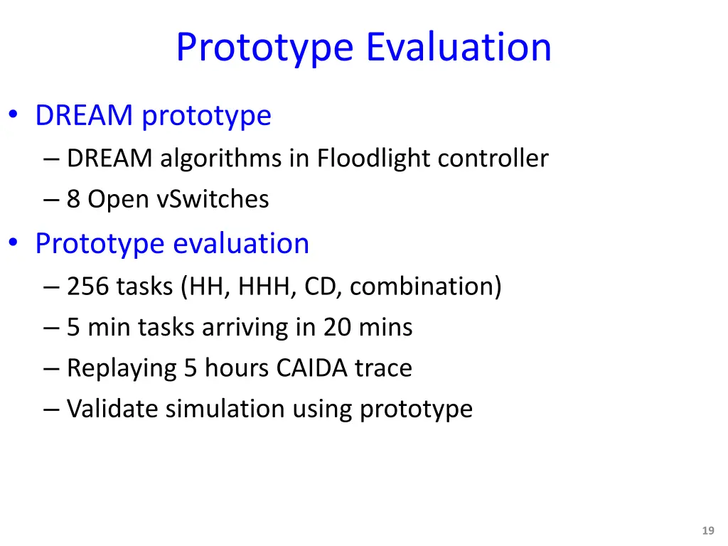 prototype evaluation