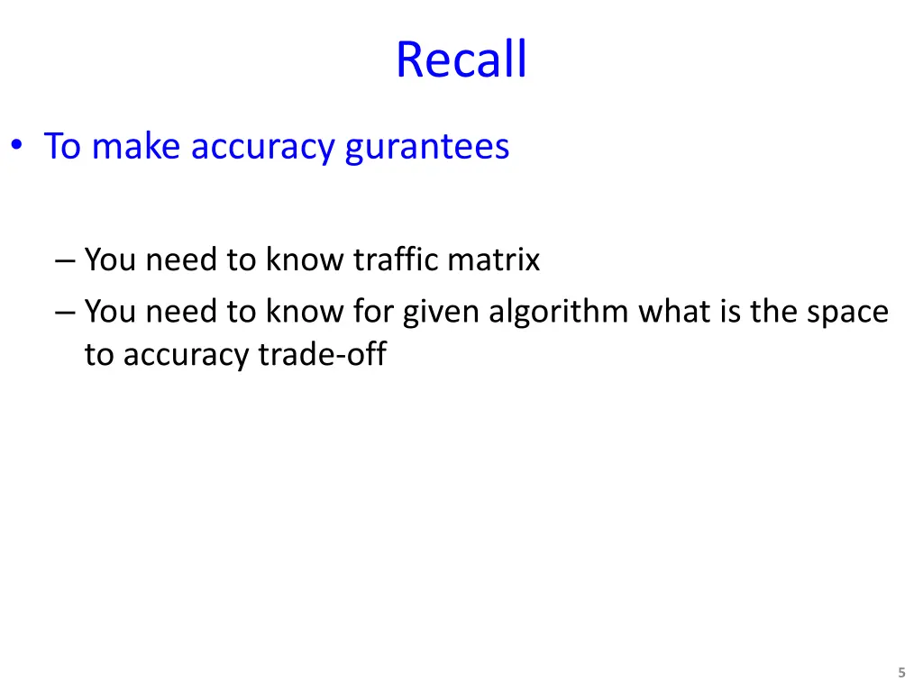 recall