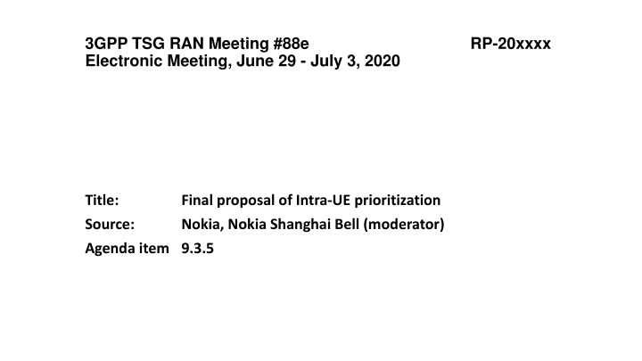 3gpp tsg ran meeting 88e electronic meeting june
