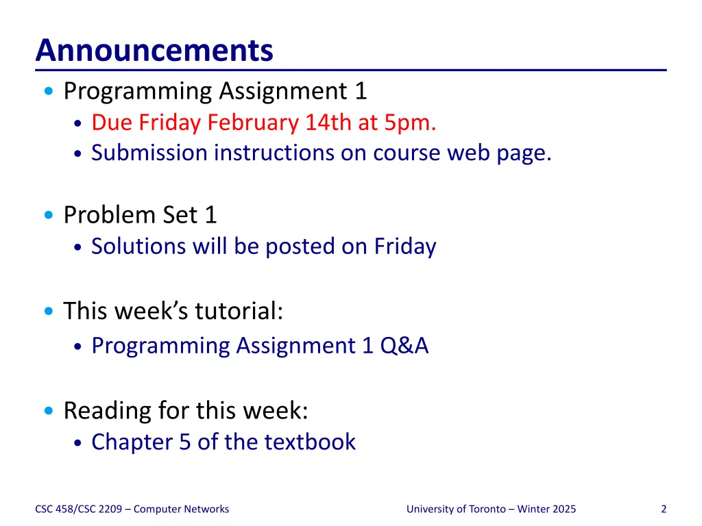 announcements programming assignment 1 due friday