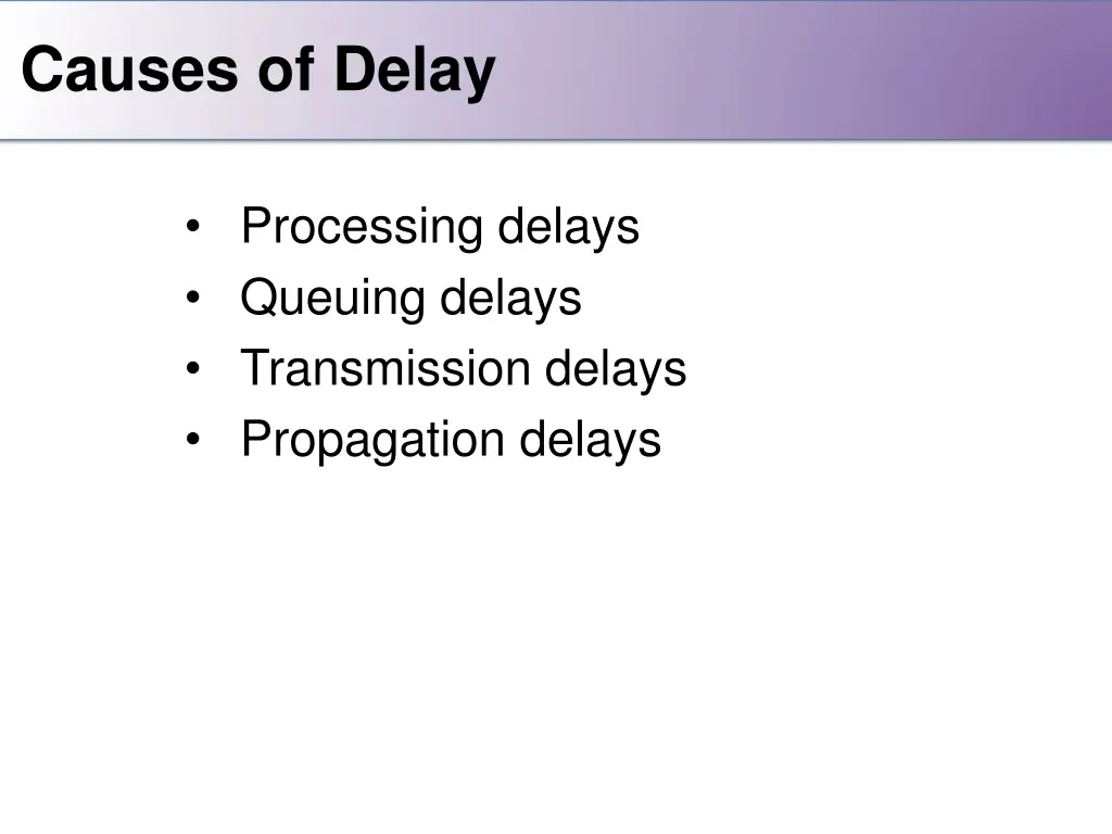 causes of delay