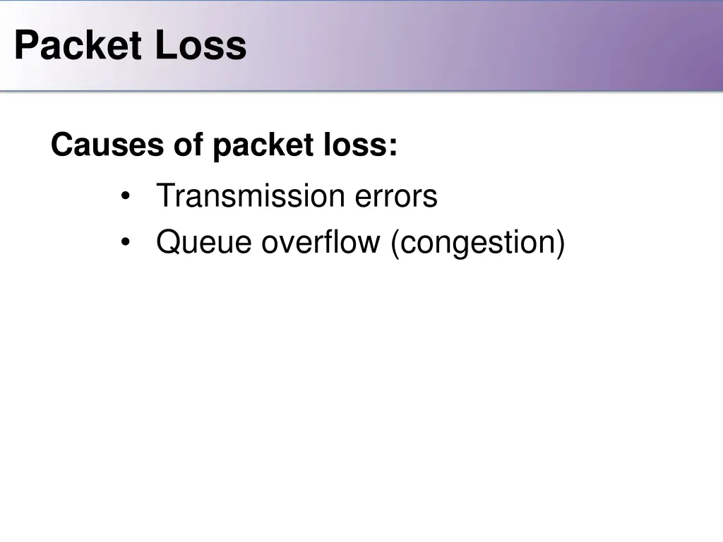 packet loss