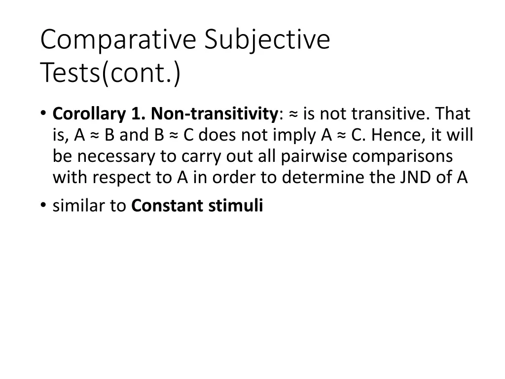 comparative subjective tests cont 3
