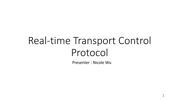 real time transport control protocol presenter