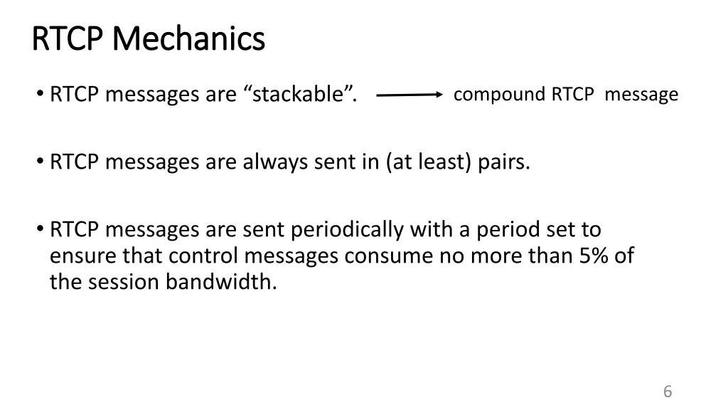 rtcp mechanics rtcp mechanics